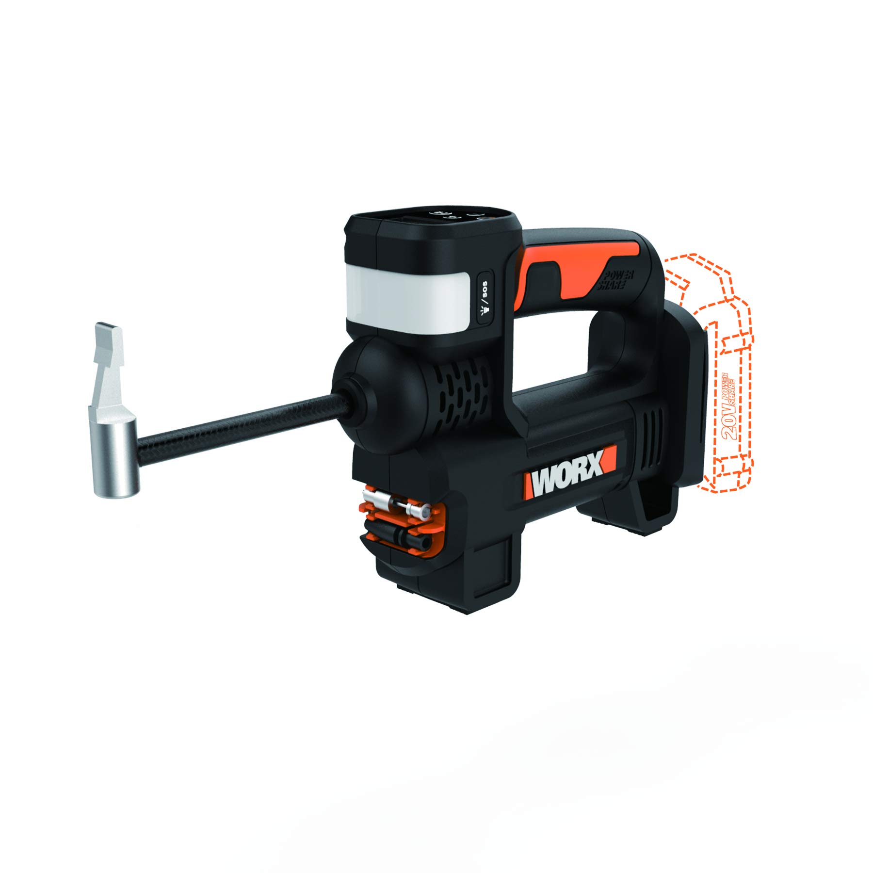 WORX WX092 20V Multi-function Inflator 